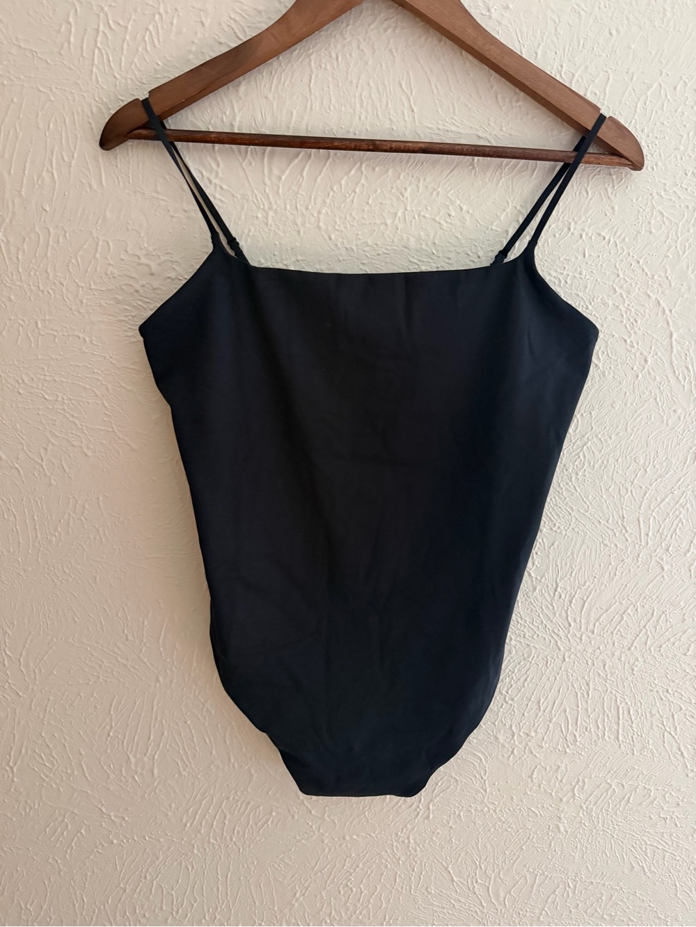 Athleta Black Straight Neck Bodysuit | Women’s Size Medium | NWOT